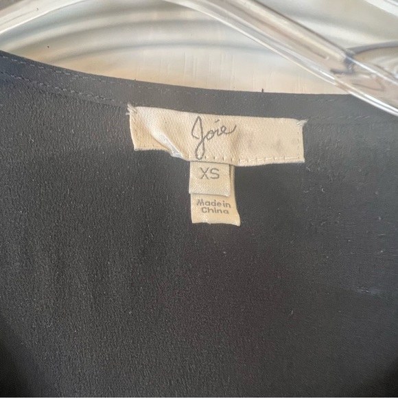 Joie Black Silk Marlo Blouse Size XS - Picture 4 of 9